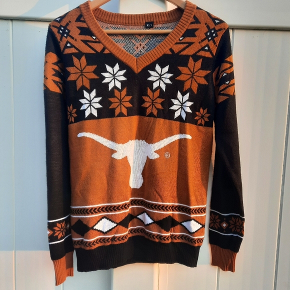 KLEW Texas Longhorns Ugly Christmas Sweater | UT | University of Texas | Size M - Picture 1 of 10